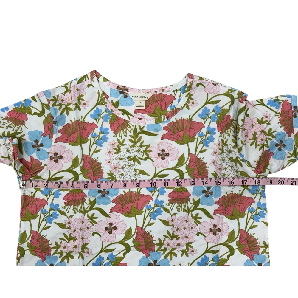 Vera Bradley Women's 2-pack Short Sleeve Cotton Sleep Shirt, Purple, Size M - Picture 8 of 10